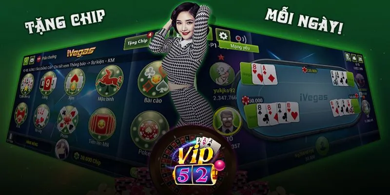 Các bước tham gia sảnh game bài Vip52